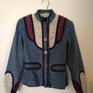 Y2K Marc Jacobs Boho Patchwork Jacket Blazer size 4